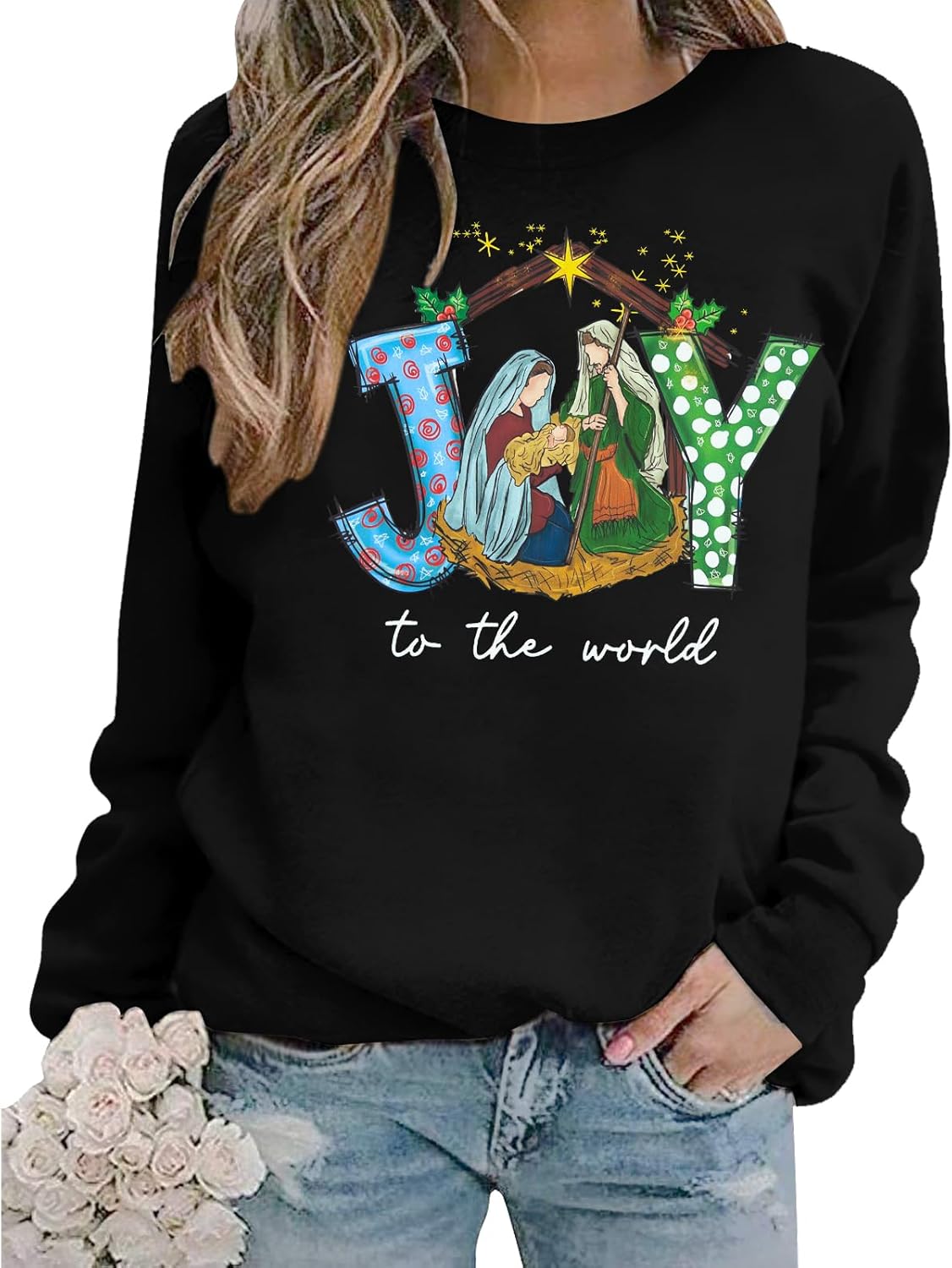 Joyful Jesus Christmas Sweatshirt by KIDDAD