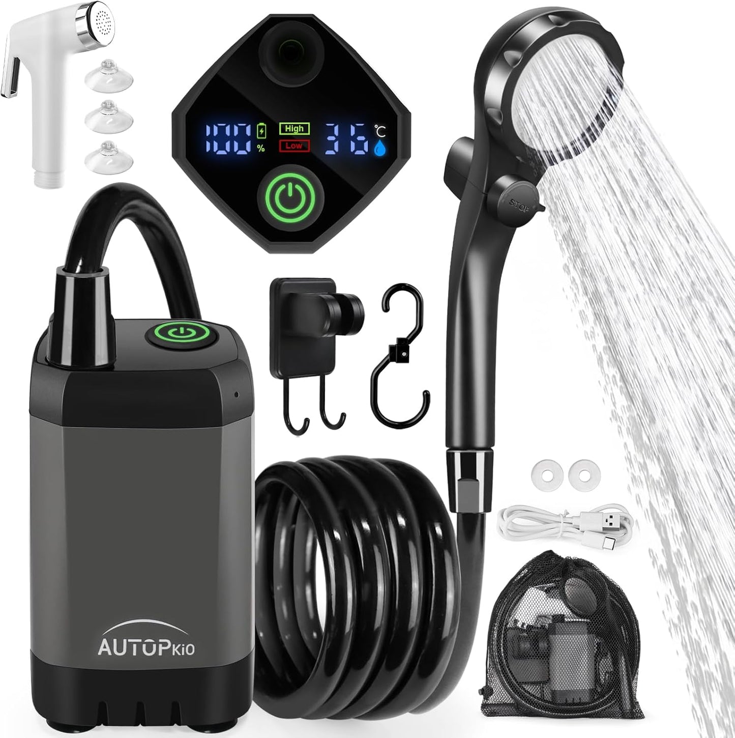 Rechargeable Portable Camp Shower Pump 