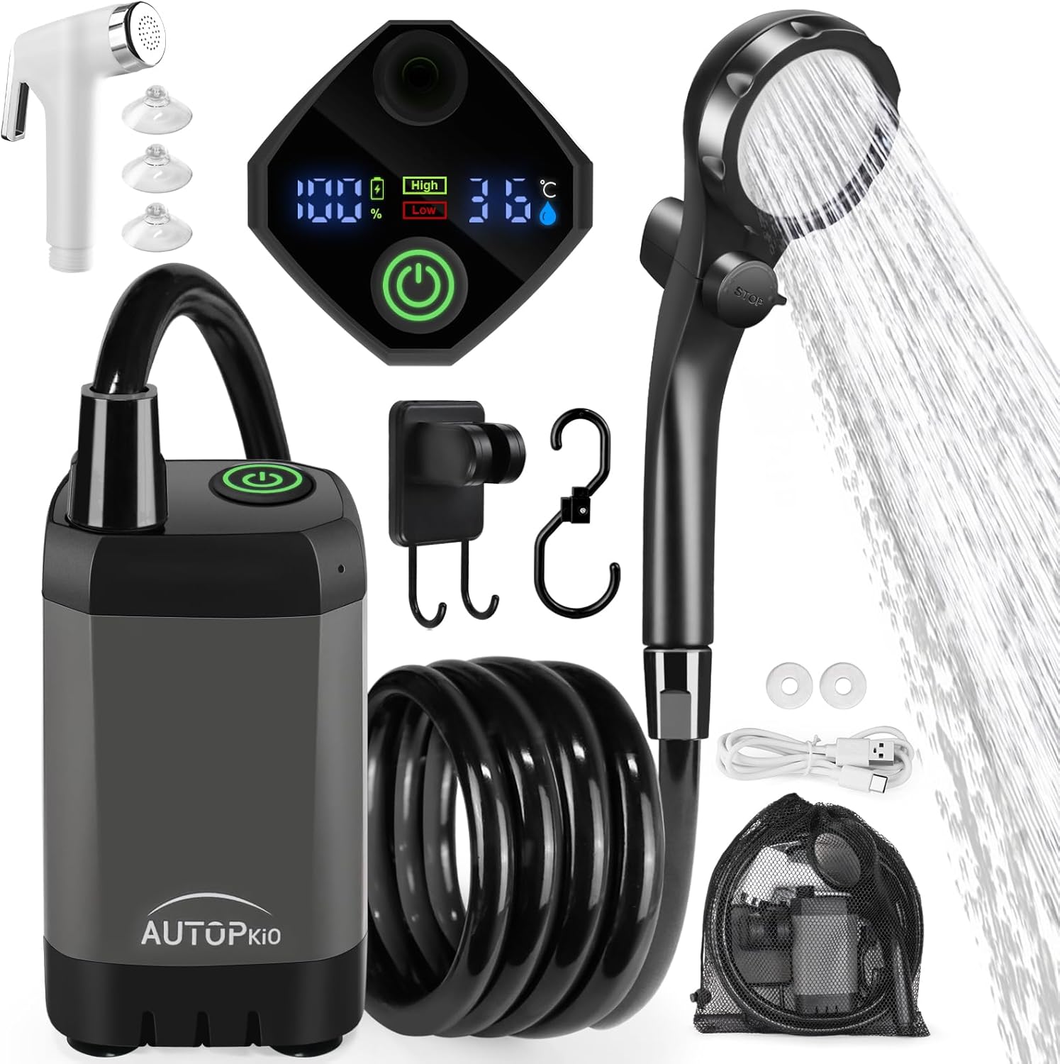 Rechargeable Portable Camp Shower Pump 