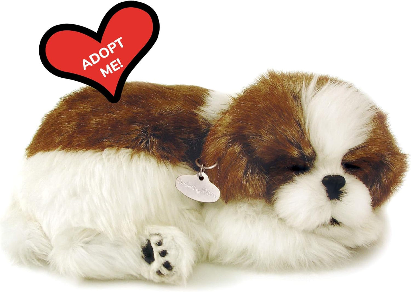 Realistic Shih Tzu Toy | Includes Transport Box & Bed | Batteries Included
