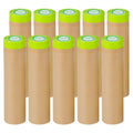 Pre-Taped Masking Paper 24in x 50ft - Fast 2-in-1 Painter Protection