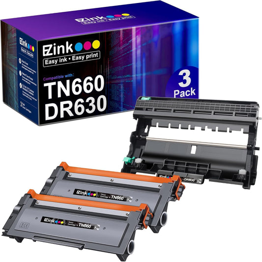 E-Z Ink Compatible Toner Cartridge & Drum Unit for Brother Printers