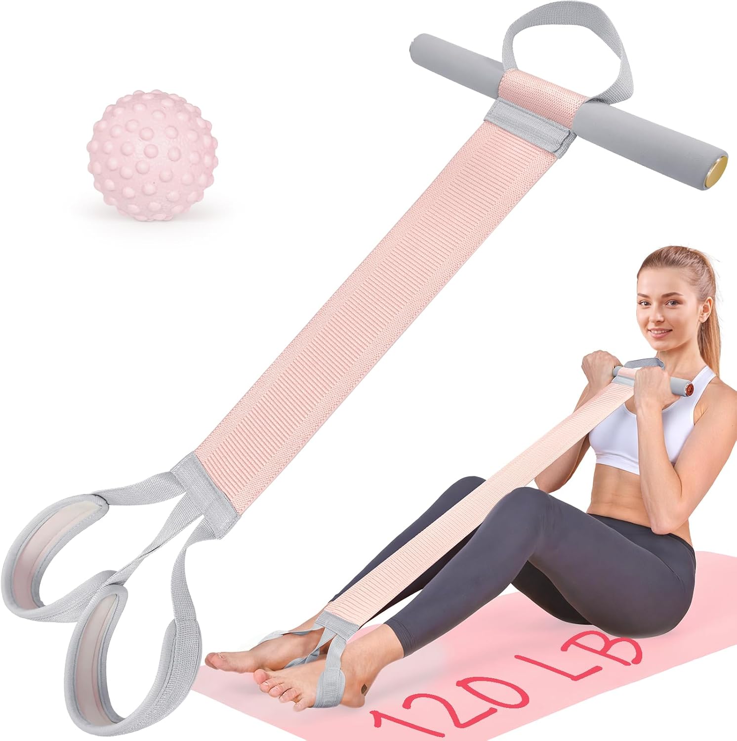 Fabric Resistance Band with Handles for Full-Body Workouts