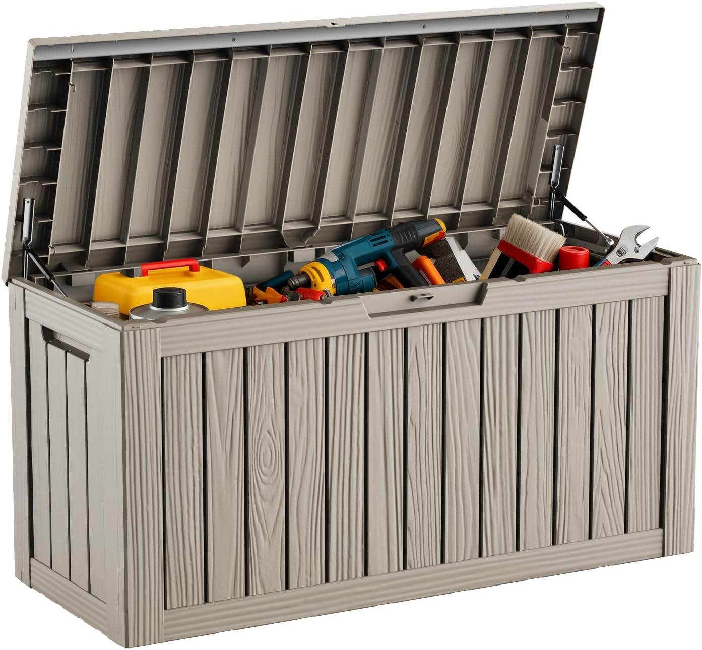 DRATO 80 Gallon Large Deck Box for Outdoor Storage Solutions