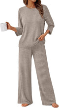 LILLUSORY Womens 2 Piece Lounge Sets Pajamas Matching Outfits - Cozy