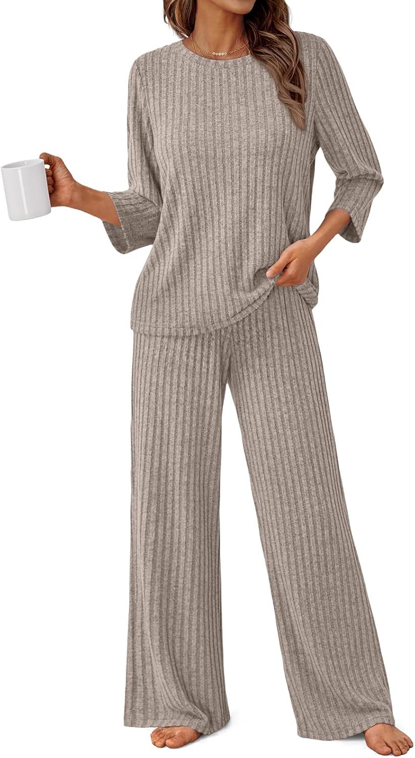 LILLUSORY Womens 2 Piece Lounge Sets for Comfy Pajamas Style
