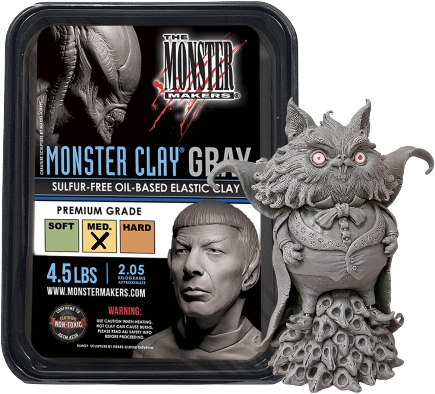Monster Clay Premium Grade Modeling Clay for Artists and Crafters