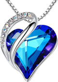 Leafael Infinity Love Birthstone Heart Necklace - Elegant Gift Pendant