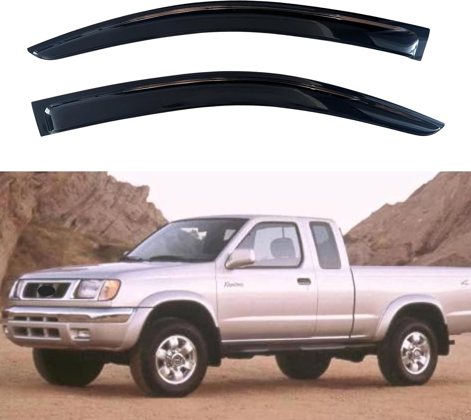 KPY Window Visor for Nissan Frontier 1998-2004 - Rain Guard