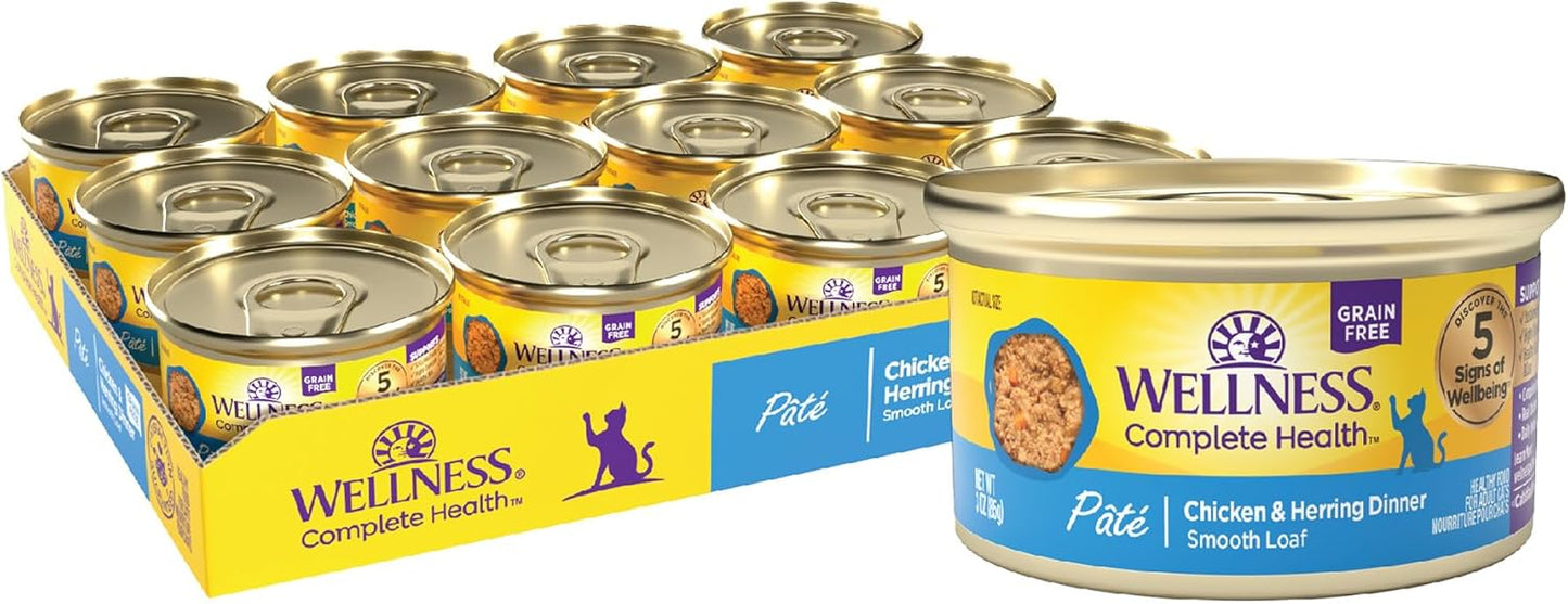 Wellness Complete Health Pate Wet Cat Food for Adult Cats