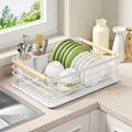 Dish Racks for Kitchen Counter Small Dish Drying Rack - Compact