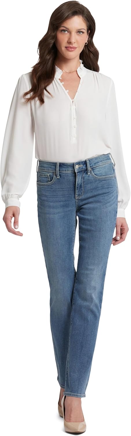 NYDJ Women's Marilyn Straight Denim Jeans - Classic Fit Style