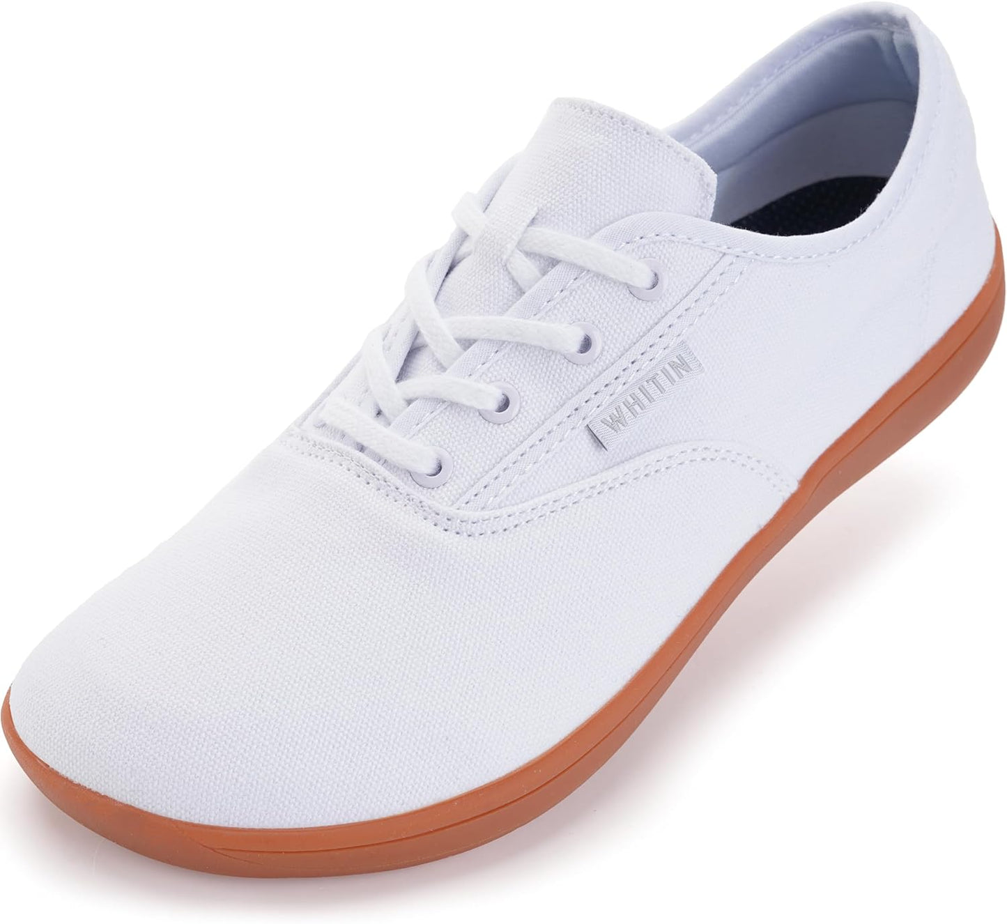 WHITIN Men's Wide Canvas Barefoot Sneakers for Natural Comfort