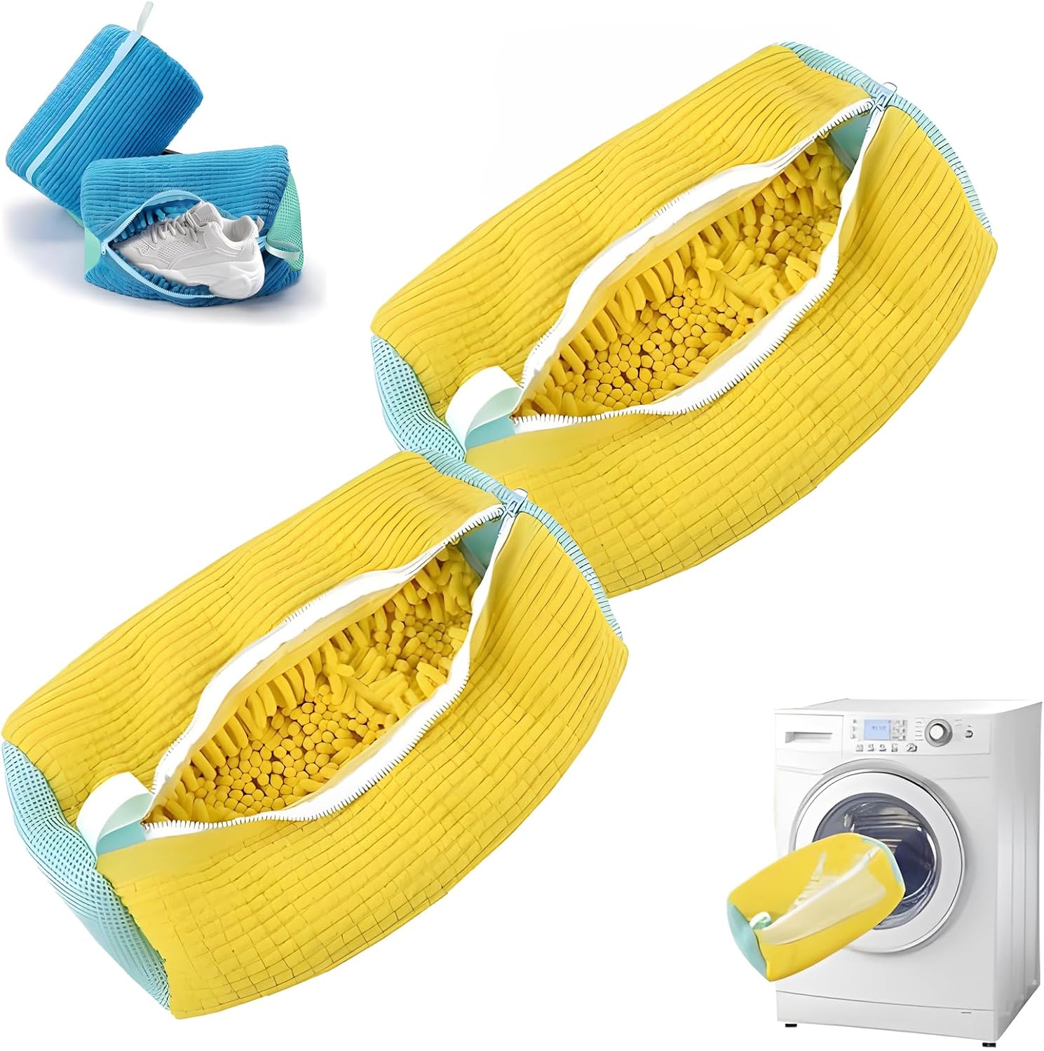 Ultimate Shoe Care: TINLOK Wash Bag (2pc Yellow)