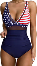 SUUKSESS Women Sexy Mesh Tummy Control One Piece Swimsuit (Style GYWL)