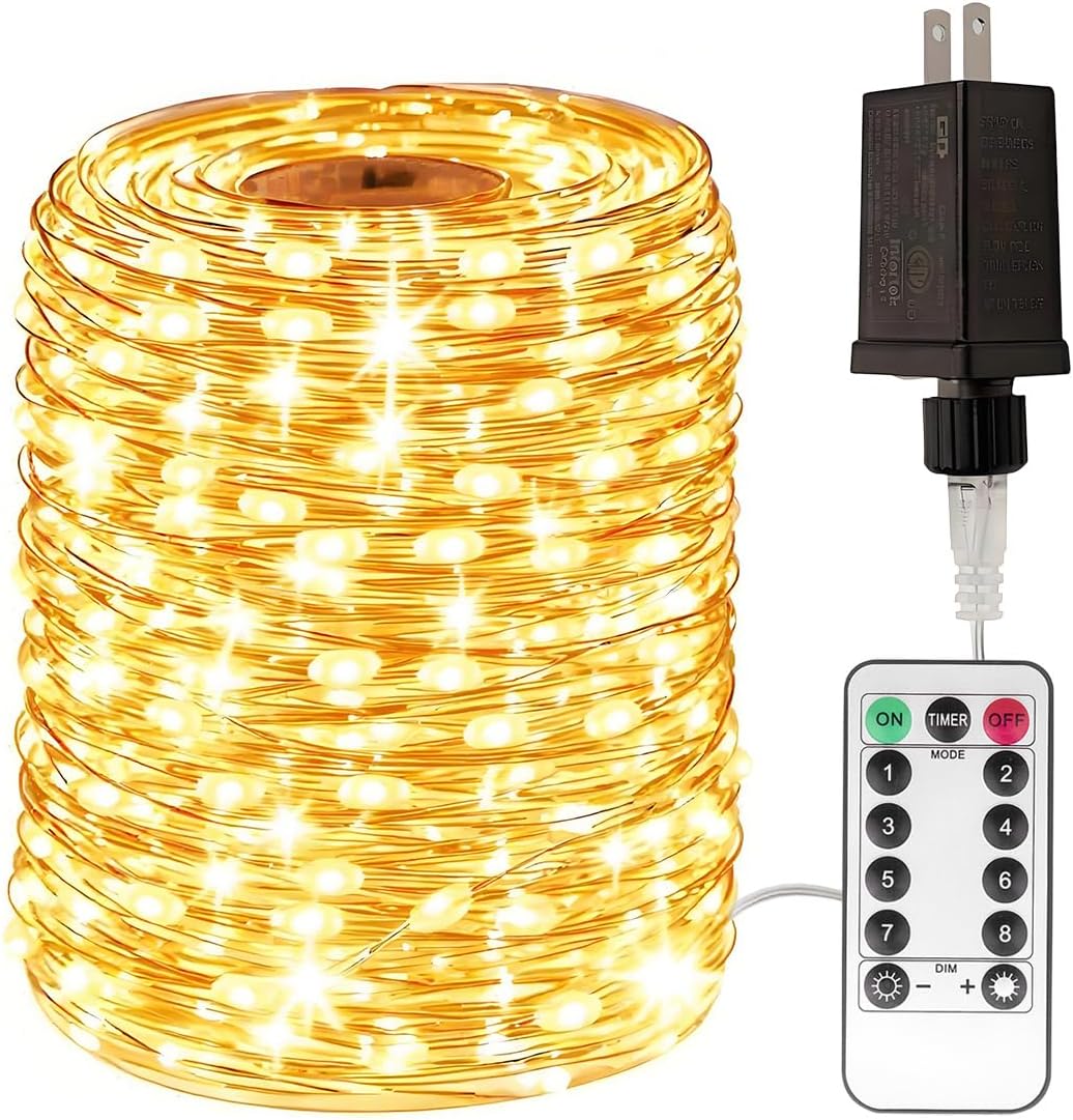 Warm White Fairy String Lights 400FT Long for Indoor Outdoor Use