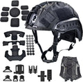 Airsoft Fast Helmet Set with Cover for Adults - Adjustable Tactical