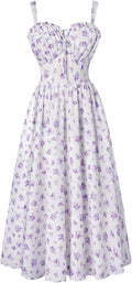 Scarlet Darkness Floral Corset Milkmaid Dress (Style P8YQ)