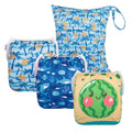 Baby Swim Diapers 3pcs with Wet Bag - Reusable Adjustable Swimwear