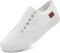 Women's Slip on Canvas Sneakers Low Top Casual Shoes - Comfortable