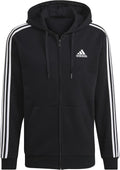 adidas mens Essentials 3-stripes Fleece Full Zip Hoodie (Style 3YV8)