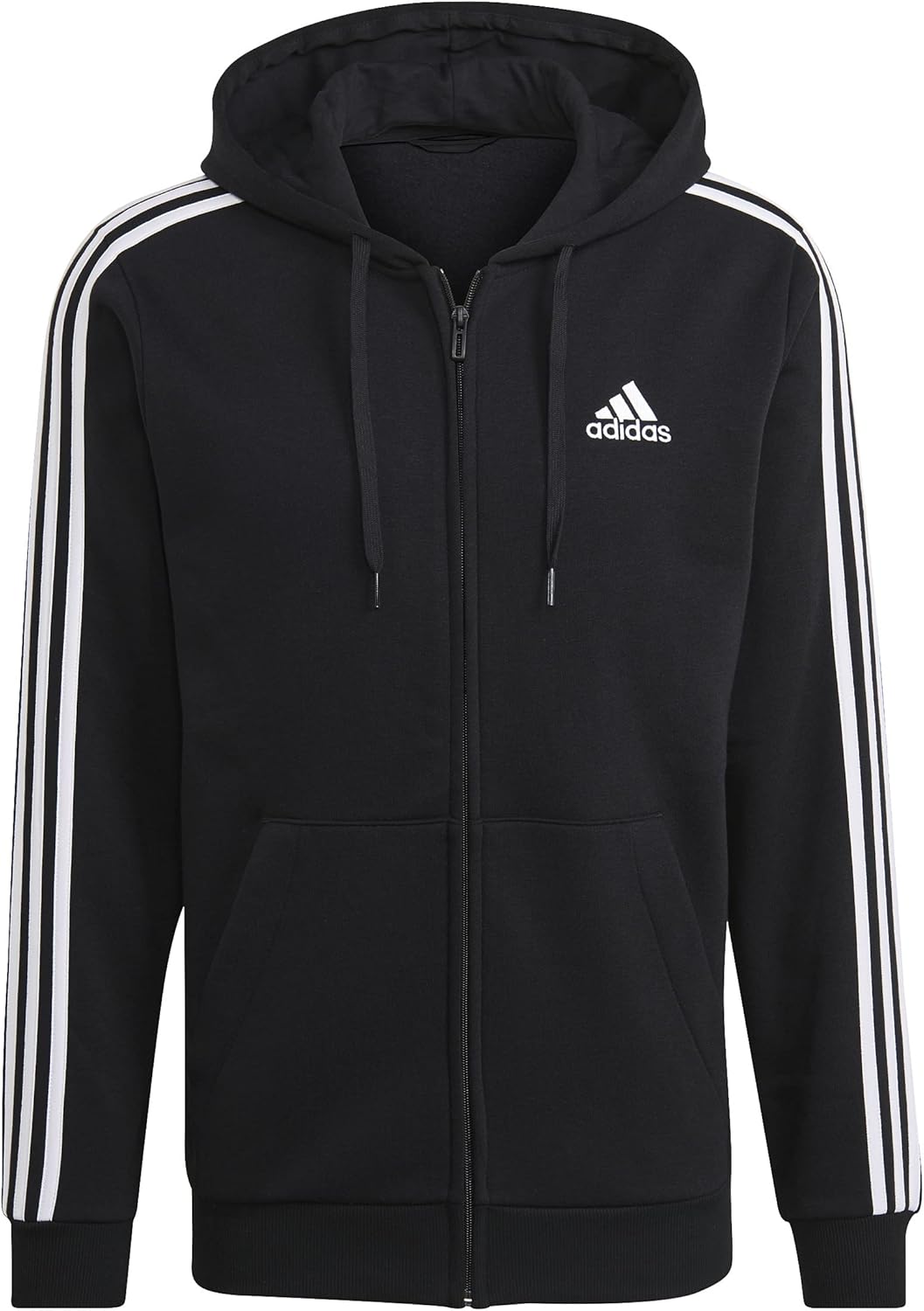 adidas mens Essentials 3-stripes Fleece Full Zip Hoodie Review
