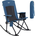 Oversized Folding Rocking Chair 400 lb Capacity - High Back Comfort
