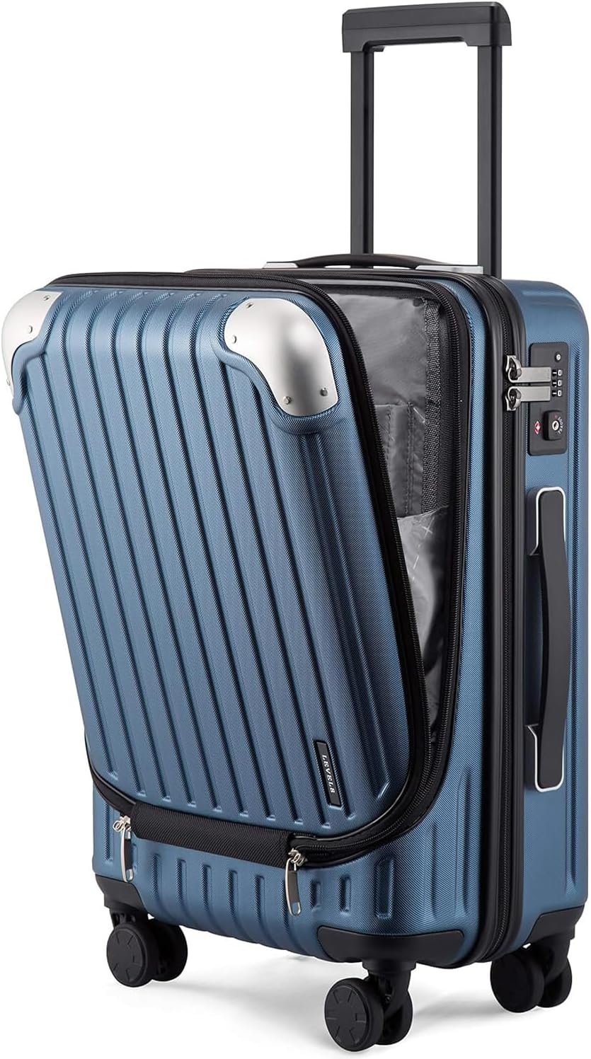 LEVEL8 Grace Carry on Luggage 20 Inch Hard Shell Suitcase