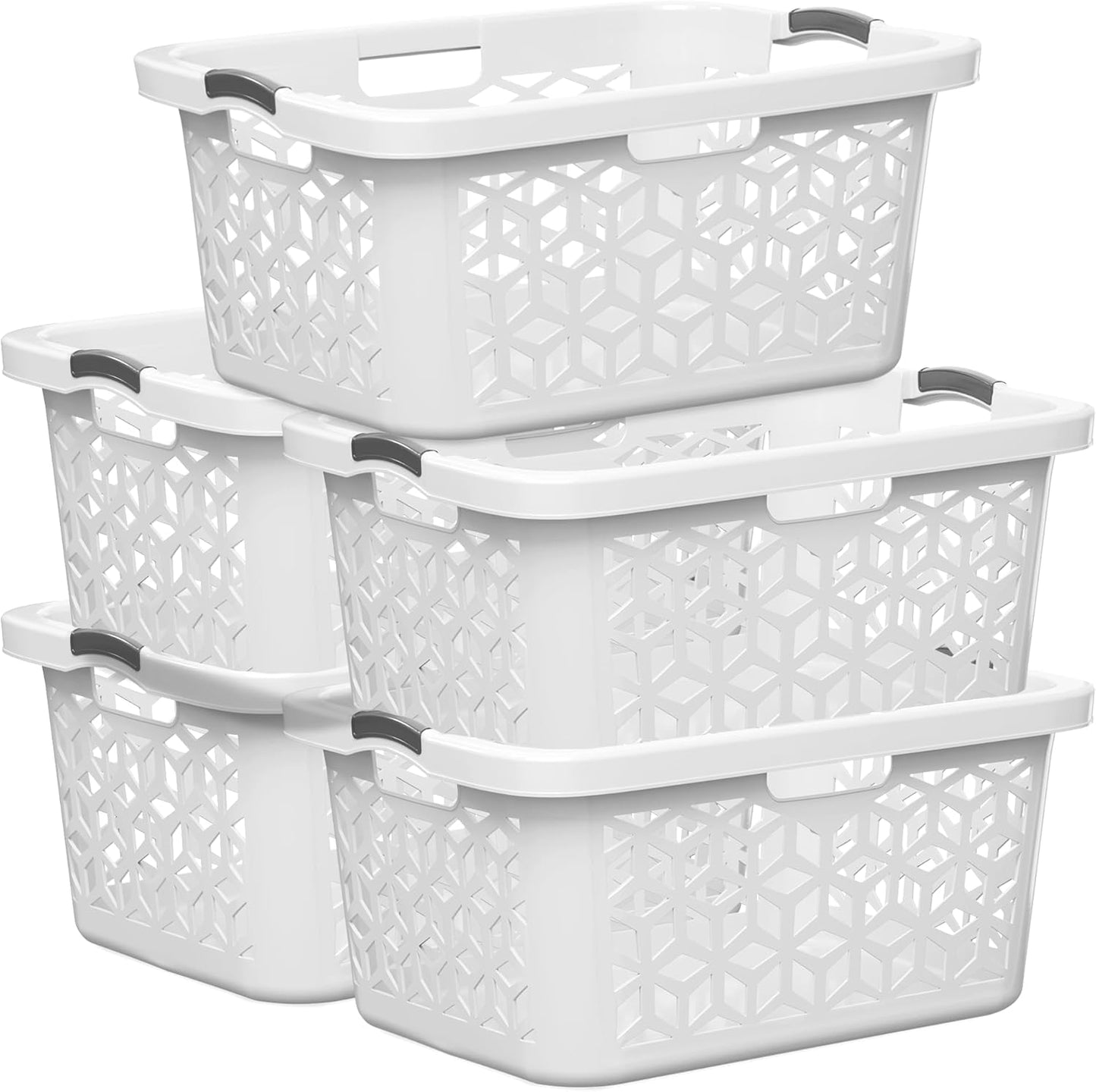 EconoHome Large 2 Bushel Laundry Basket with Handles for Easy Use