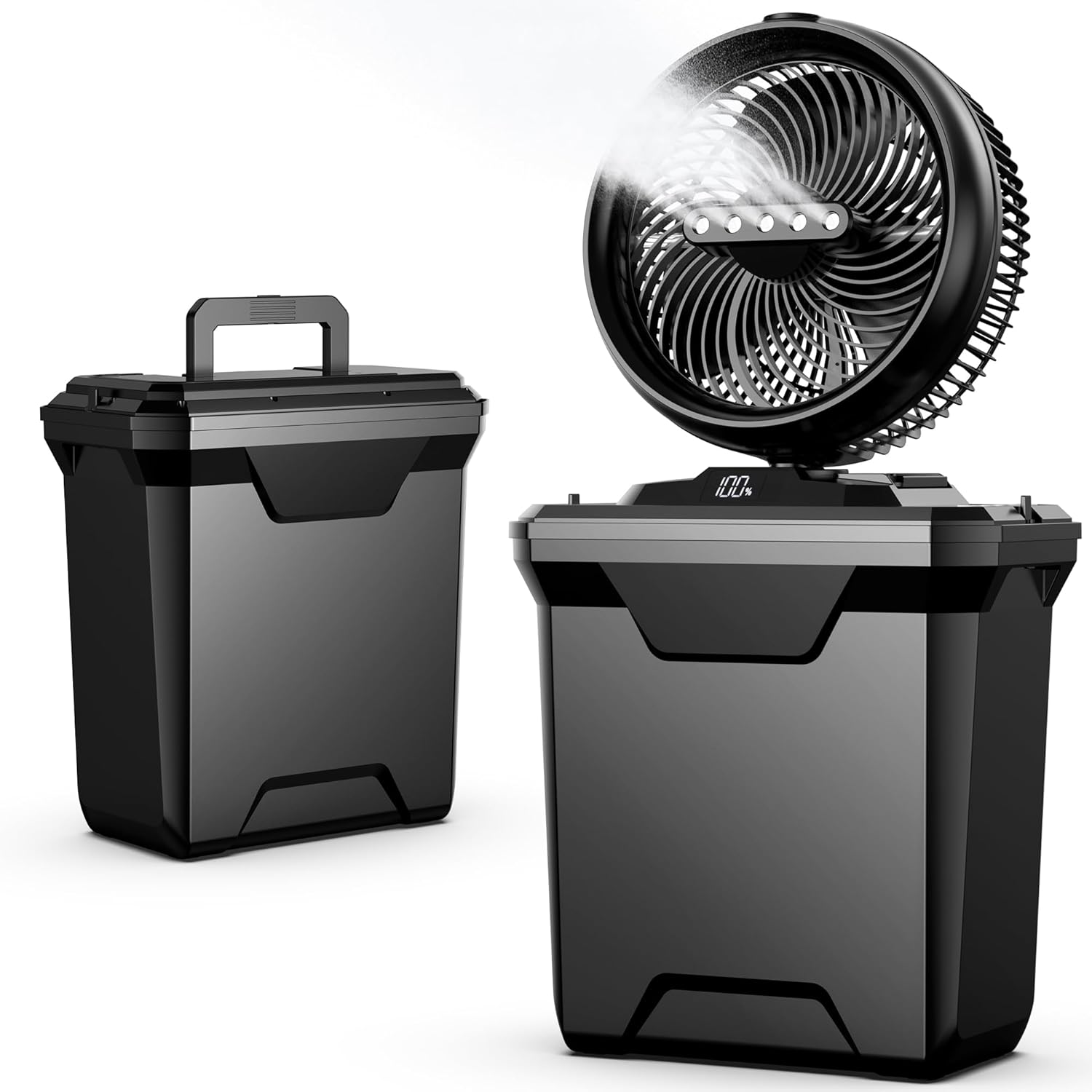 xasla Camping Misting Fan: 10-Inch Portable Cooling Solution