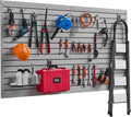 Slat Wall Paneling 8 x 4 ft PVC Slatwall Panel - Heavy-Duty Garage