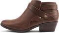 Women's Wide Fit Multi Strap Ankle Bootie - Chunky Block Heel