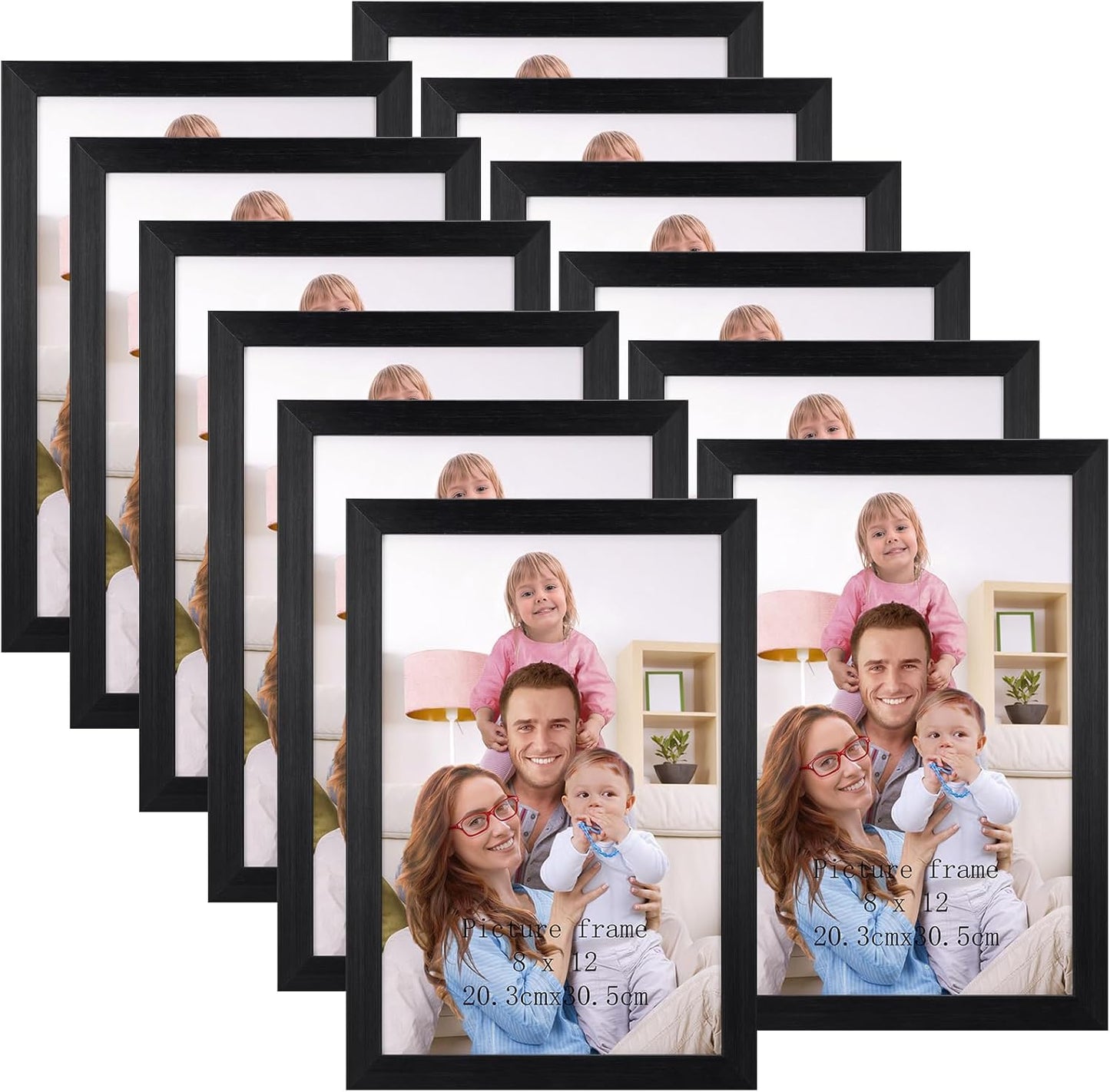 Giftgarden 8x12 Picture Frame Set for Stylish Home Display