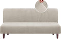 Jacquard Futon Cover Stretch Slipcover for Futon Sofa - Soft, Thick