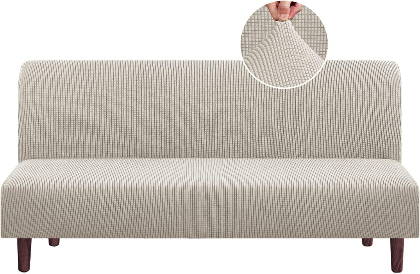 PrinceDeco Jacquard Futon Cover for Stylish Sofa Protection