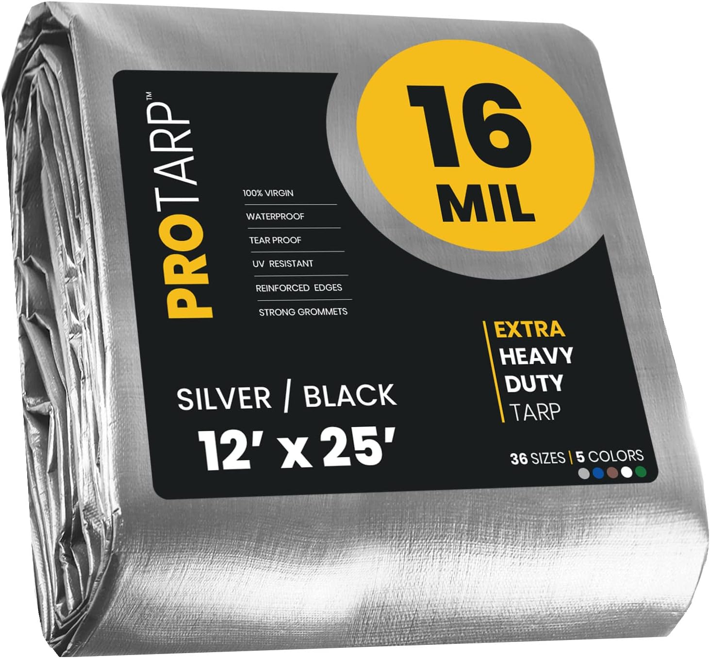 PROTARP Extra Heavy Duty 16 Mil Tarp Cover for All Needs