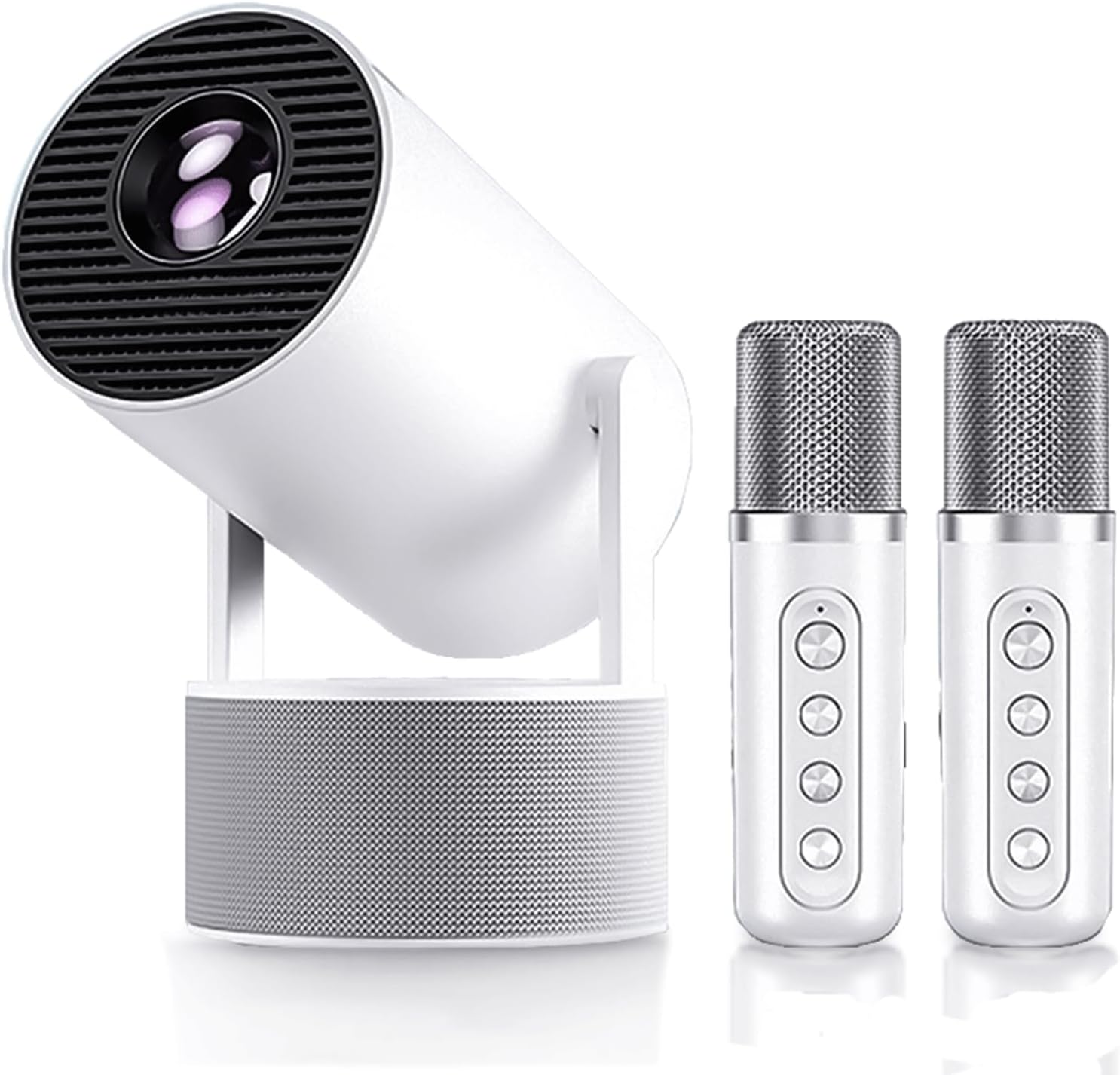 Mini Projector HY300 PRO Karaoke Portable Projector with 4K Support