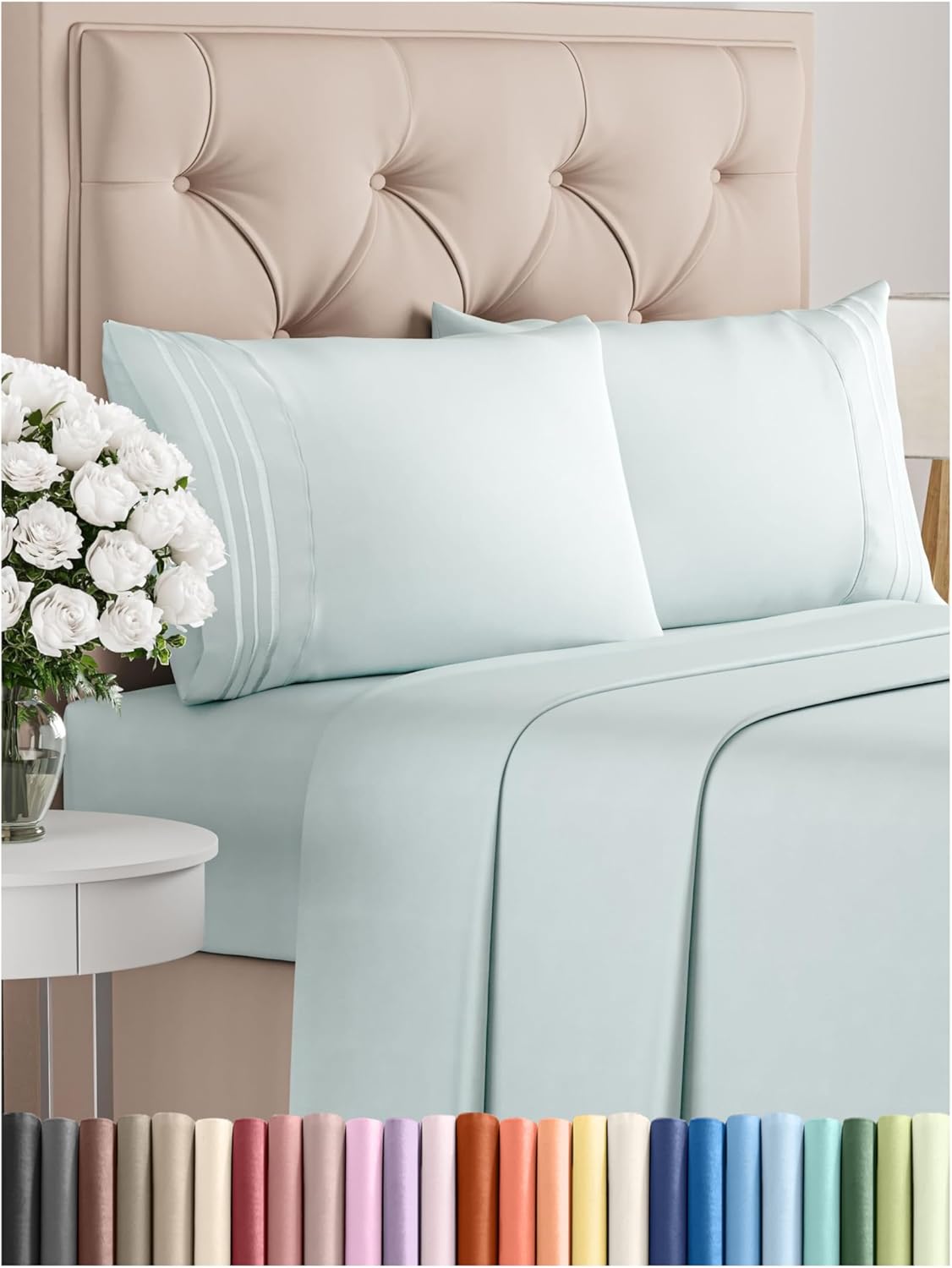 Full Size 4 Piece Sheet Set - Comfy Breathable & Cooling