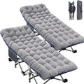 Oversized XXLFolding Camping Cot W/Mat - Heavy Duty 900 lb Support