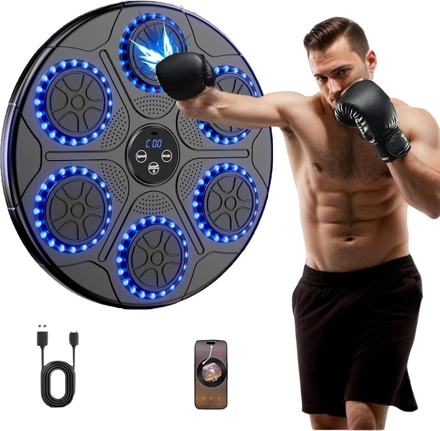 OUNAN Wall Mount Boxing Trainer: Smart Home Workout
