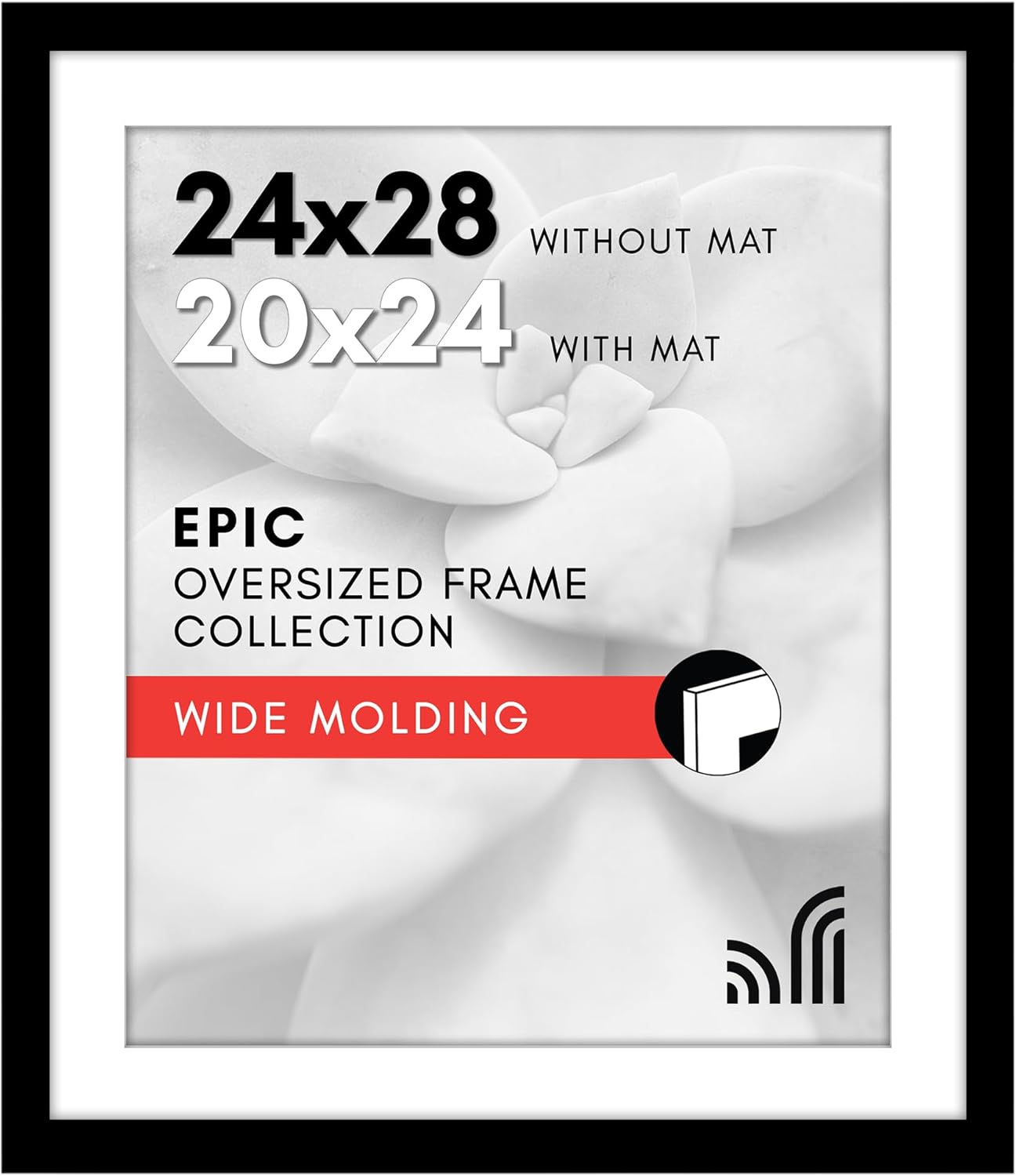 24x28 Picture Frame with Polished Plexiglass for Stylish Display