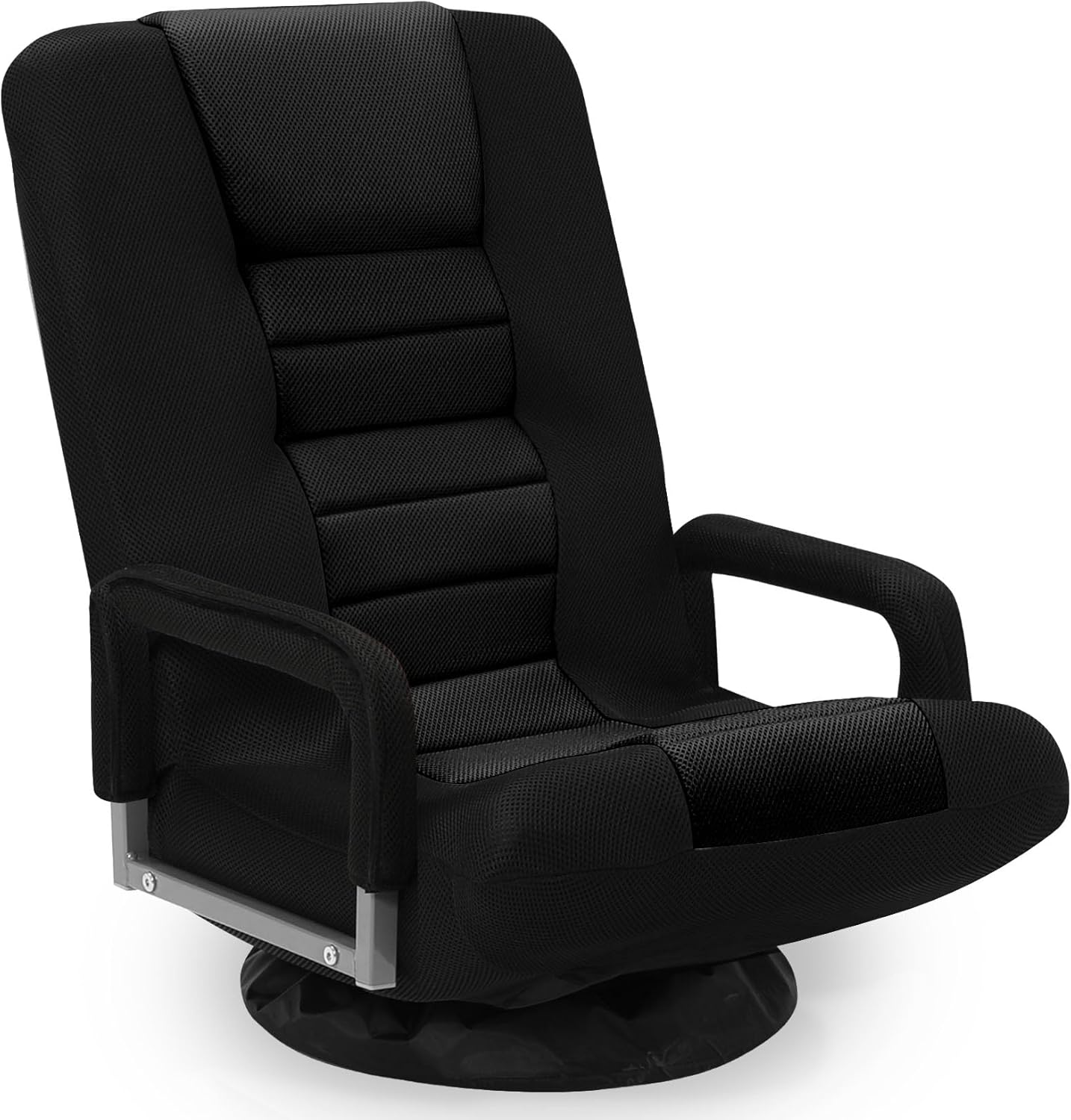 Swivel Floor Gaming Chair with Armrests for Ultimate Comfort