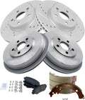 TRQ Brake Kit for 2008-2014 Scion xD - Front & Rear G-Coated