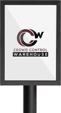 Pedestal Standing Floor Sign Frame 11 x 14 in - Stable Sloped Base