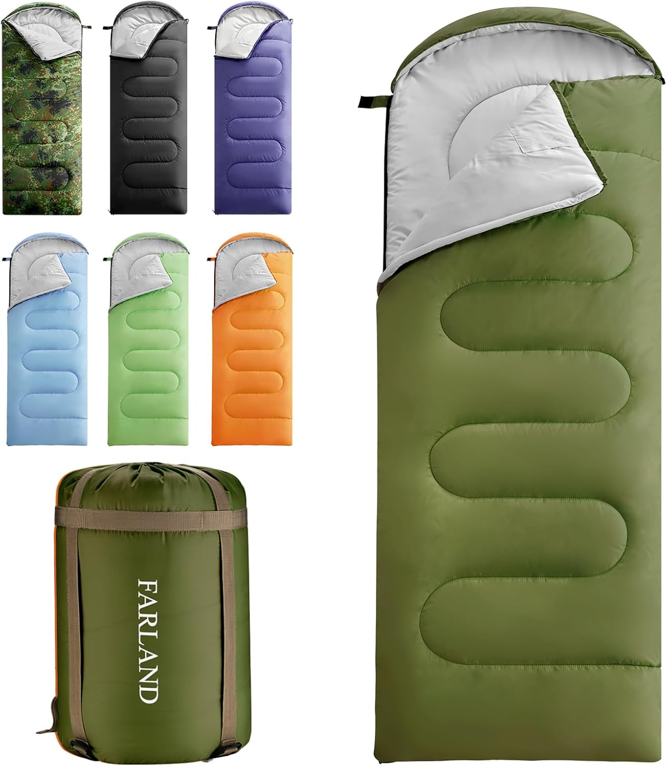30F Sleeping Bags for Adults Teens Kids - Waterproof & Compact