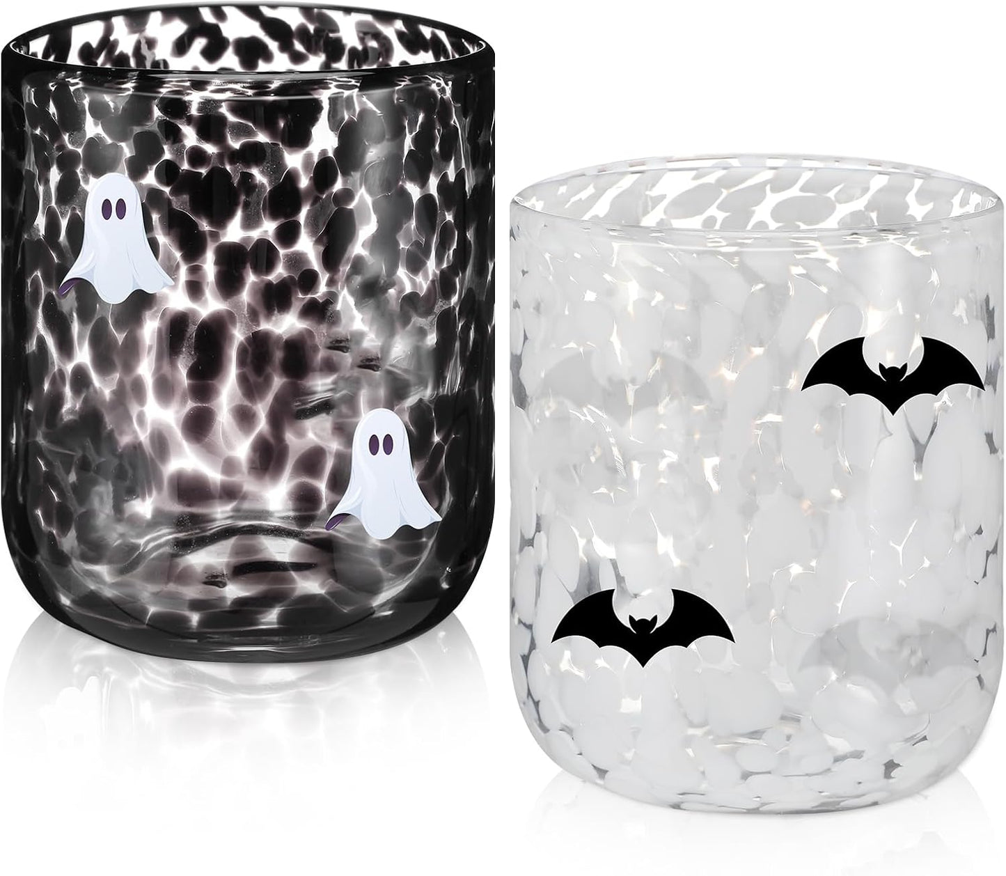 Halloween Icon Glass Cups Set for Festive Drinking Fun