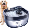7L Dog Water Fountain for Large Dogs - Quiet 2 Gal Dispenser