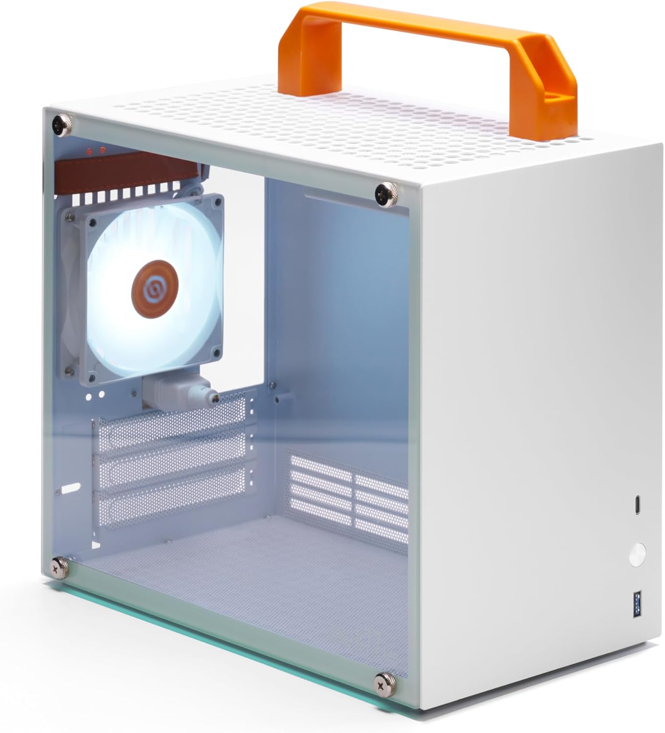 K77 Lite Compact Mini-ITX PC Gaming Case with Tempered Glass