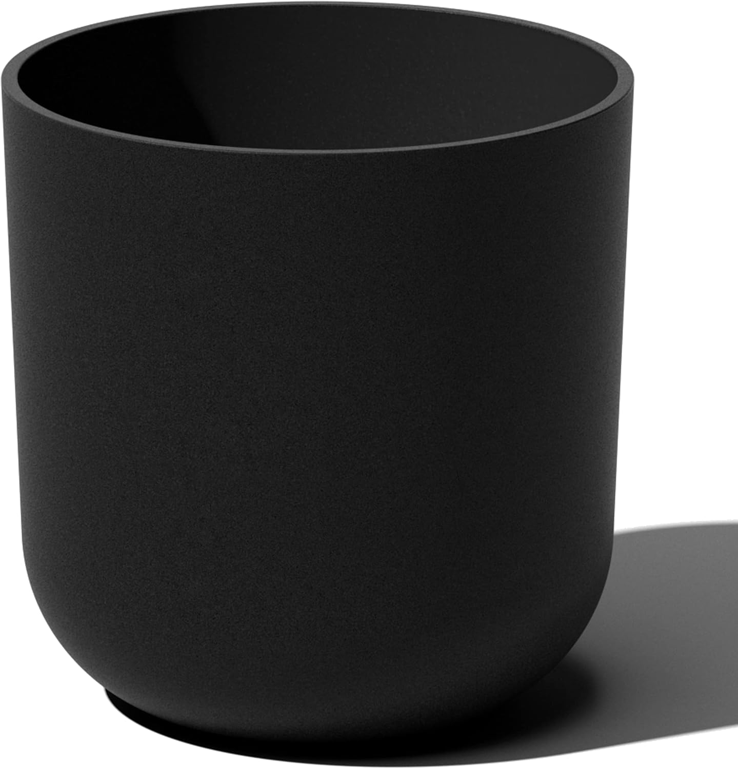 Veradek Round Black Plastic Planter Pots for Indoor/Outdoor Use