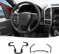 Voodonala F-150 Center Steering Wheel Panel Cover - Carbon Fiber Trim